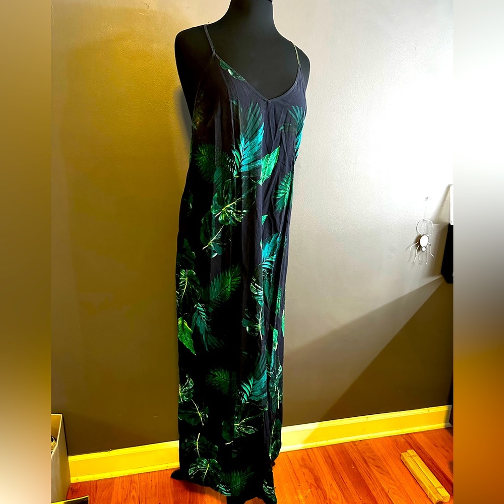 Women L slip dress , adjustable straps , slip dress maxi